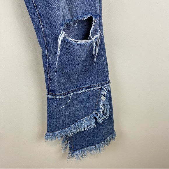 ONLY flare raw edge ankle distresses jeans sz 30 - Picture 7 of 11